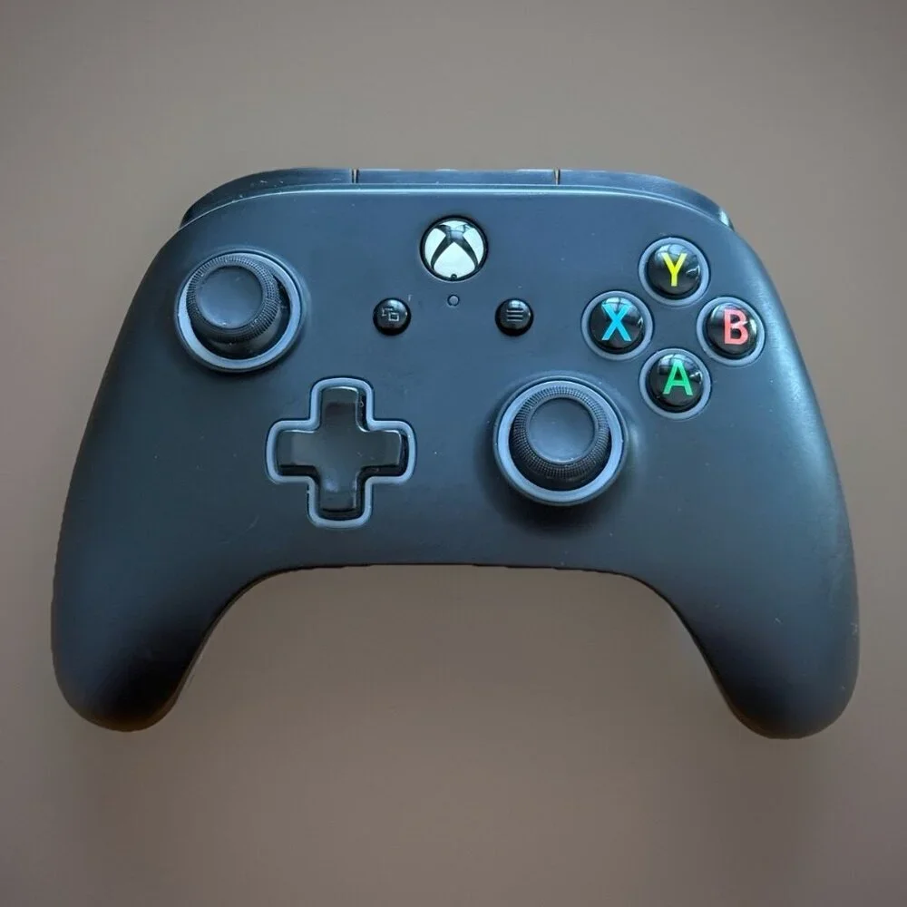 Xbox One Power A Wired Video Game Controller Black 1519265-01 w Breakaway Cable